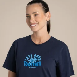Women's Malibo Short Sleeved T-Shirt | Blue Navy Grow