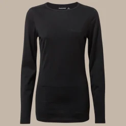 Women's Merino Crew Neck Long Sleeved Baselayer II | Black