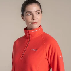 Women's Miska VI Half Zip Fleece | Red Dawn