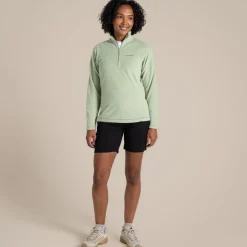 Women's Miska VI Half Zip Fleece | Bud Green