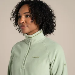 Women's Miska VI Half Zip Fleece | Bud Green
