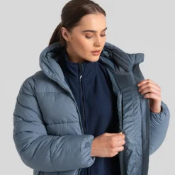 Women's Narlia Insulated Hooded Jacket | Winter Sky