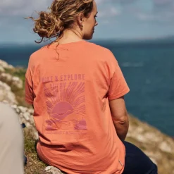 Women's National Trust Bistort Short Sleeved T-Shirt | Red Sandstone