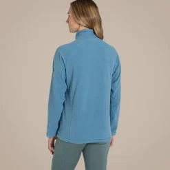 Women's National Trust Miska Half Zip Fleece | Light Denim