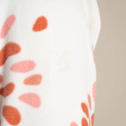 Women's National Trust Reedmace Half Zip Fleece | Red Sandstone Print