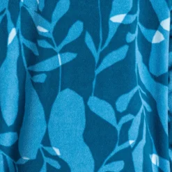 Women's National Trust Reedmace Half Zip Fleece | Porcelain Blue Print