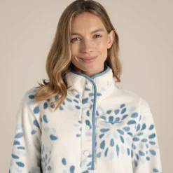 Women's National Trust Rosemary Overhead Fleece | Sky Print