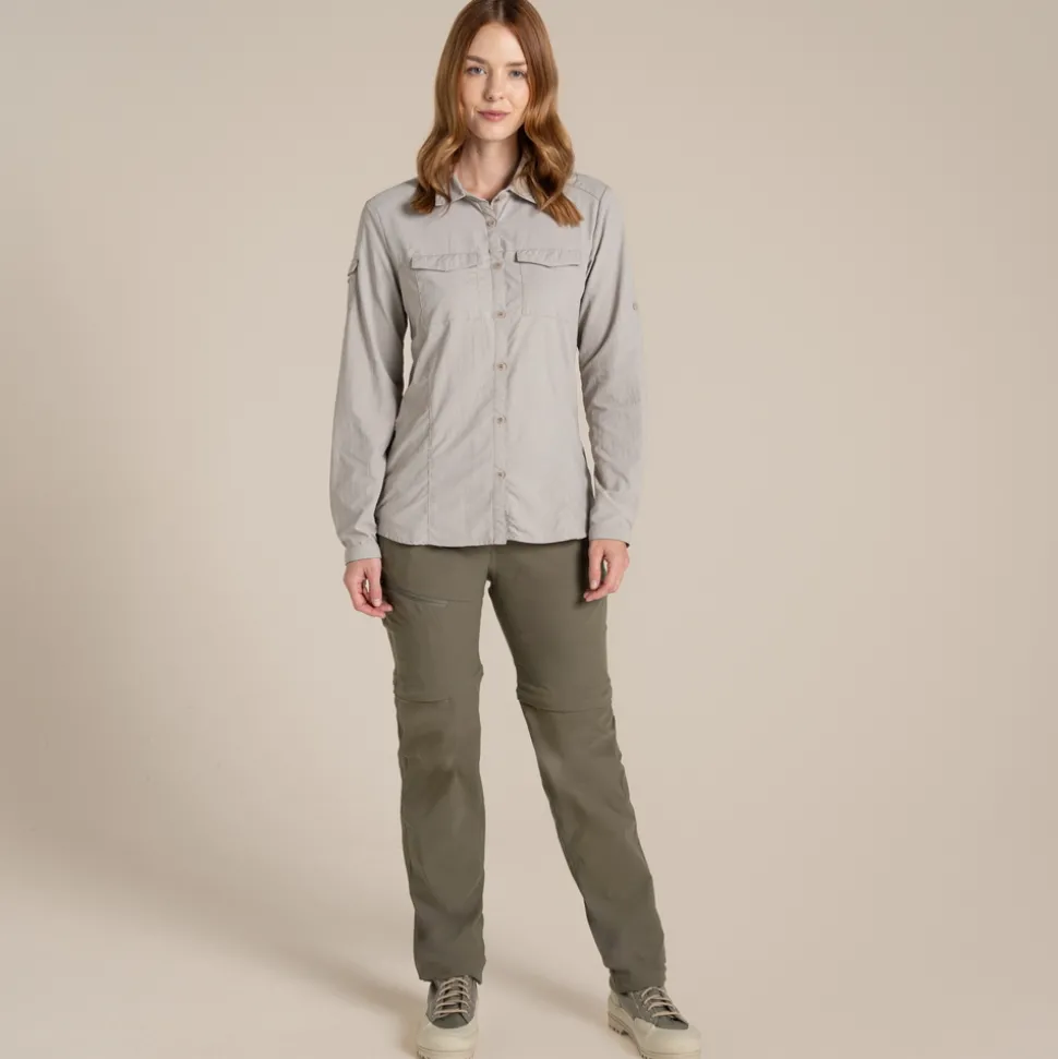 Women's NosiLife Adventure Long Sleeved Shirt III | Soft Mushroom