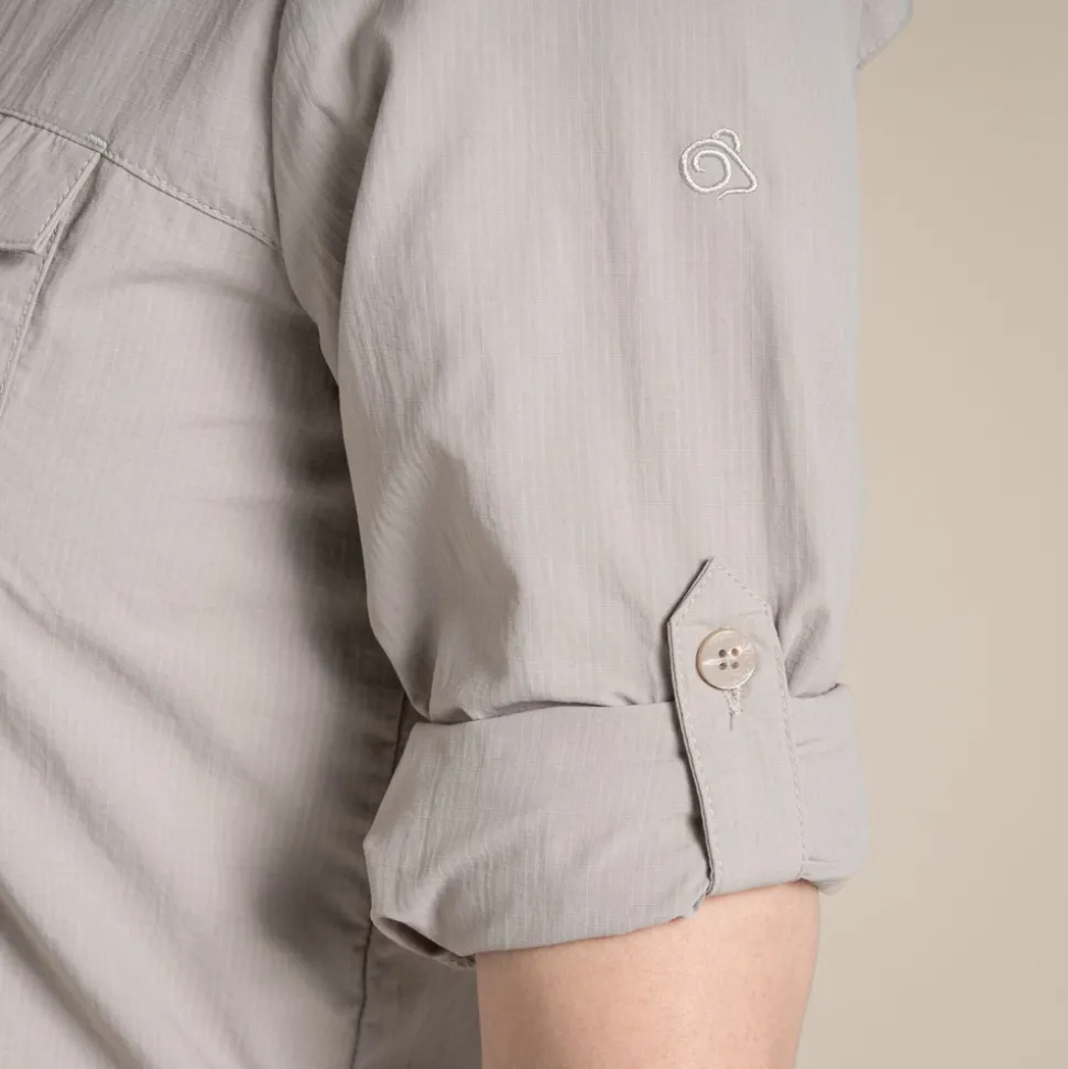 Women's NosiLife Adventure Long Sleeved Shirt III | Soft Mushroom
