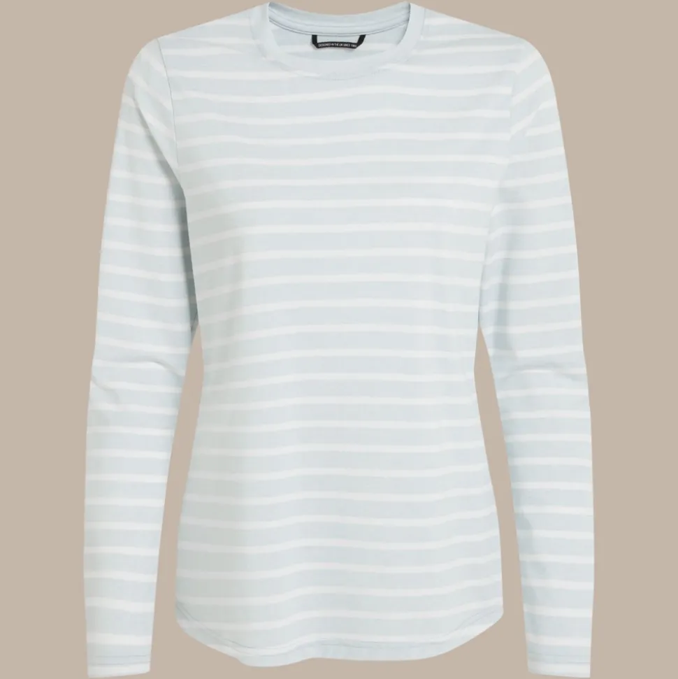 Women's NosiLife Akona Long Sleeved Top | Nimbus Blue Stripe
