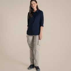 Women's NosiLife Freeda Long Sleeved Shirt | Blue Navy