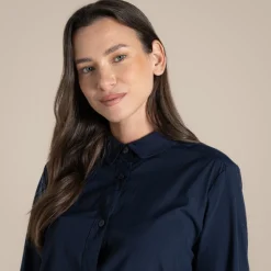 Women's NosiLife Freeda Long Sleeved Shirt | Blue Navy