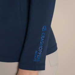 Women's NosiLife Golf Long Sleeved Mock Neck Top | Blue Navy