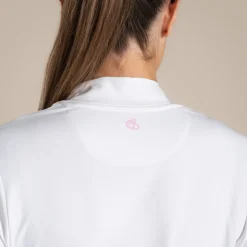Women's NosiLife Golf Long Sleeved Mock Neck Top | White