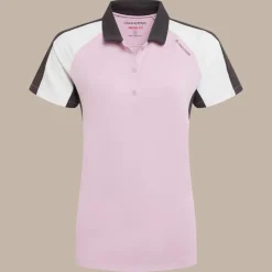 Women's NosiLife Hazelmere Golf Short Sleeved Polo Top | Orchid / White