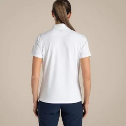 Women's NosiLife Thornbury Golf Short Sleeved Polo Top | White