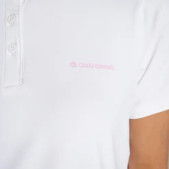 Women's NosiLife Thornbury Golf Short Sleeved Polo Top | White