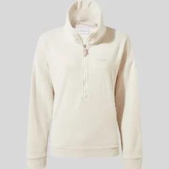Women's Polartec Caprice Half Zip Fleece | Ecru