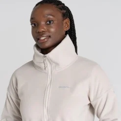 Women's Polartec Caprice Half Zip Fleece | Ecru