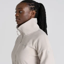 Women's Polartec Caprice Half Zip Fleece | Ecru