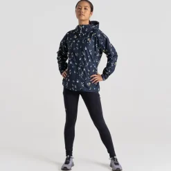 Women's Sariah Waterproof Jacket | Blue Navy Print