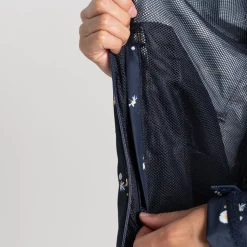 Women's Sariah Waterproof Jacket | Blue Navy Print