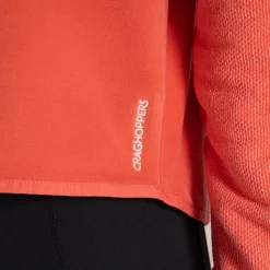 Womens' Selina Half Zip Fleece | Deep Coral