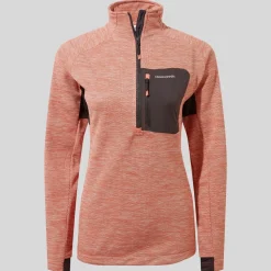 Women's Trina Half Zip Fleece | Fusion Coral