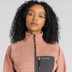 Women's Trina Half Zip Fleece | Fusion Coral