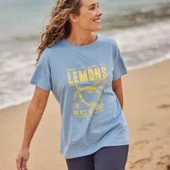 Women's Yago Short Sleeved Top | Nimbus Blue